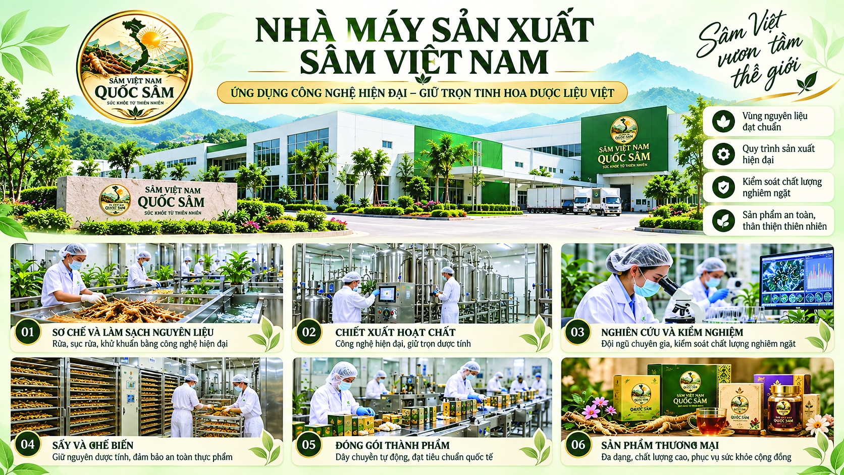 Nhà Máy Sản Xuất Sâm Việt Nam